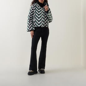 Polar Flare II Waffle Print Down Jacket