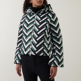 Polar Flare II Waffle Print Down Jacket