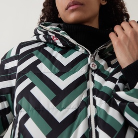 Polar Flare II Waffle Print Down Jacket