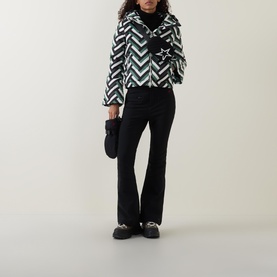 Polar Flare II Waffle Print Down Jacket