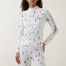 Ski Print Quarter Zip Base Layer
