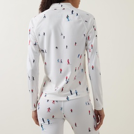 Ski Print Quarter Zip Base Layer