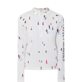 Ski Print Quarter Zip Base Layer