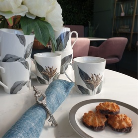 Birds of Paradise Cups, Set of Six