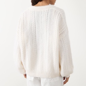 Jacquard Oversized Cardigan