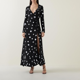 Marion Polka Dot Wrap Dress