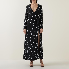 Marion Polka Dot Wrap Dress