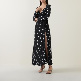 Marion Polka Dot Wrap Dress