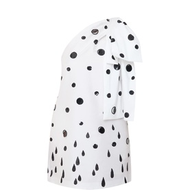 Winnie Polka Dot One-Shoulder Mini Dress