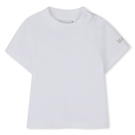 Logo Overalls & T-Shirt Two-Piece Set