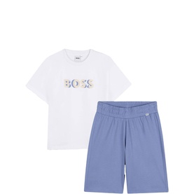 Logo T-Shirt & Shorts Two-Piece Set