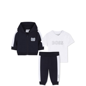 Hoodie, Sweatpants & T-Shirt Three-Piece Set