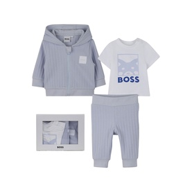 Hoodie, Sweatpants & T-Shirt Three-Piece Set