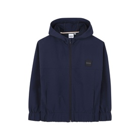 Logo Badge Zip Hoodie