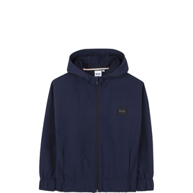 Logo Badge Zip Hoodie