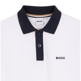Contrast-Trim Logo Polo Shirt