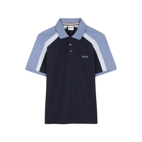 Colour-Blocked Logo Polo Shirt