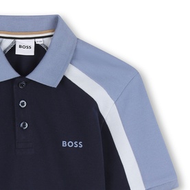 Colour-Blocked Logo Polo Shirt