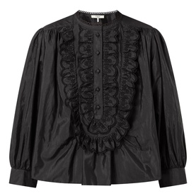 Ruffle Bib Blouse