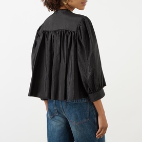 Ruffle Bib Blouse