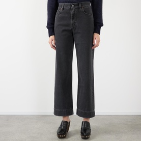 High-Rise Straight Cropped Jeans