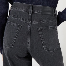 High-Rise Straight Cropped Jeans