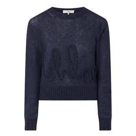 Logo Fine Knit Sweater