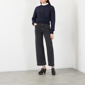 Logo Fine Knit Sweater