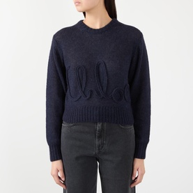 Logo Fine Knit Sweater