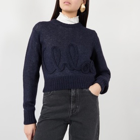 Logo Fine Knit Sweater