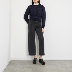 Logo Fine Knit Sweater