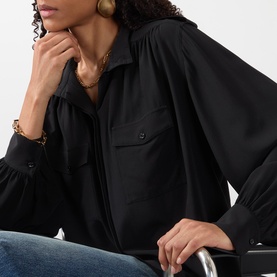 Double Pocket Silk Shirt