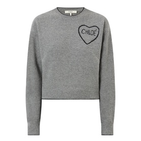 Heart Logo Knitted Sweater