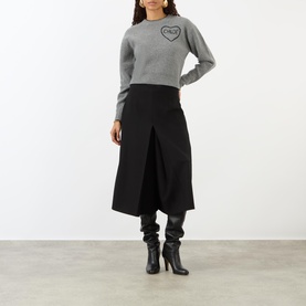 Heart Logo Knitted Sweater