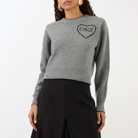 Heart Logo Knitted Sweater