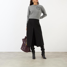 Heart Logo Knitted Sweater