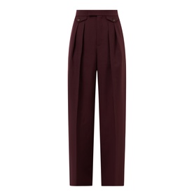 Pleated Wide Leg Trousers