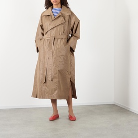 Aerial Steel Belted Trench Coat