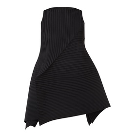 Fold Pleats Mini Dress