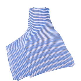 Generic Stripes Pleated Flared Dress