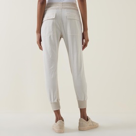 Mixed Media Tapered Trousers