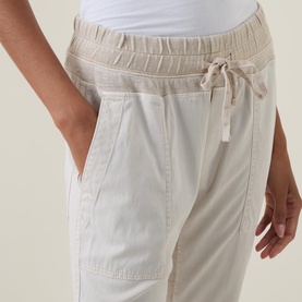 Mixed Media Tapered Trousers