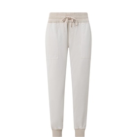 Mixed Media Tapered Trousers