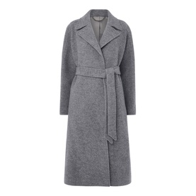 Belted Longline Wool Coat