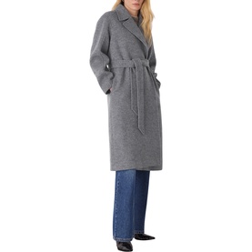 Belted Longline Wool Coat