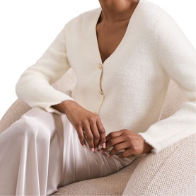 Mindy Fluffy Knitted Cardigan