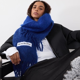 Vally Logo Gradient Fringed Scarf