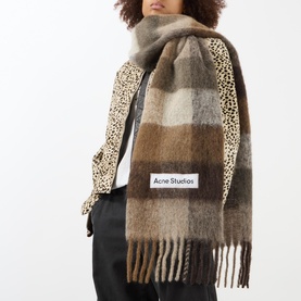 Valley Logo Check Scarf