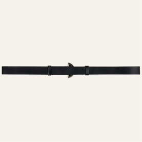 Beslie Embellished Buckle Leather Belt
