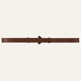 Beslie Embellished Buckle Leather Belt